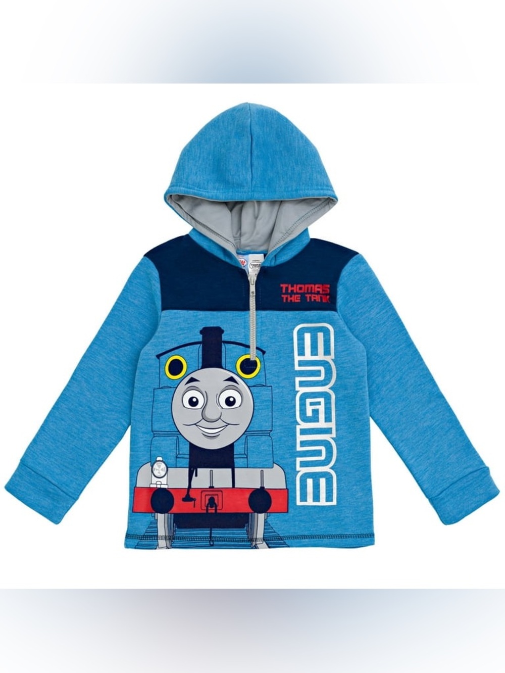 Thomas & Friends Light Blue & Navy Kids Hoodie with Thomas Graphic